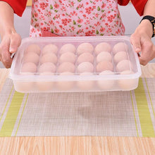 Plastic Egg 24 Grid Storage Container Holder for Refrigerator Egg Tray Holds 24 Eggs (1 Pc)