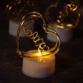 12Pc Multicolor Heart Candles Set