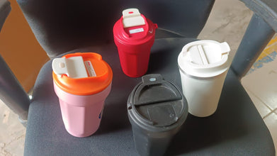 Stainless Steel Coffee Travel bottle with Lid 450 ML Approx, Tumbler (1 Pc)