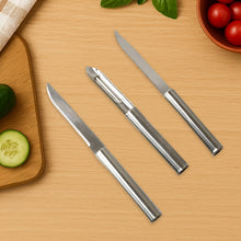 Stainless Steel Multipurpose Sharp Cutting Knife with Non-Slip Handle for Fruit, Meat and Vegetable Chopping (Pack Of 3)