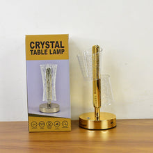 Modern Luxury Crystal LED Double Shade Table Lamp (1 Pc)