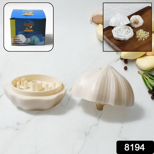 Garlic Press Sharpener Device – Portable Manual Ginger, Chili & Garlic Crusher, Masher, Chopper & Grinder for Kitchen Use